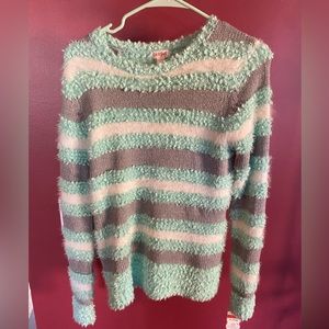 Cat & Jack Kids Fuzzy Stripe Sweater XL(14/16)